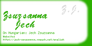 zsuzsanna jech business card